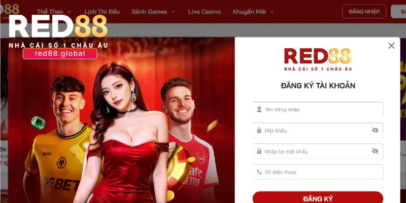 Hướng dẫn đăng ký và đăng nhập tại nhà cái RED88